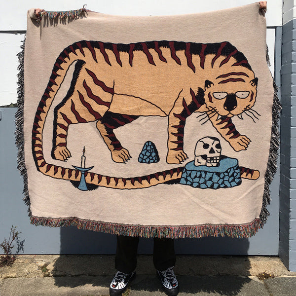 Cave Tiger Tapestry